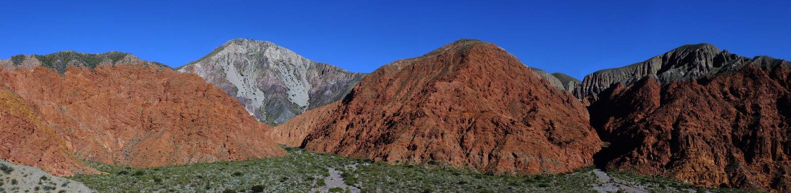 photo panoramique d'argentine: quebrada de humahuaca