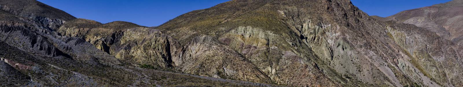 photo panoramique d'argentine: quebrada de humahuaca