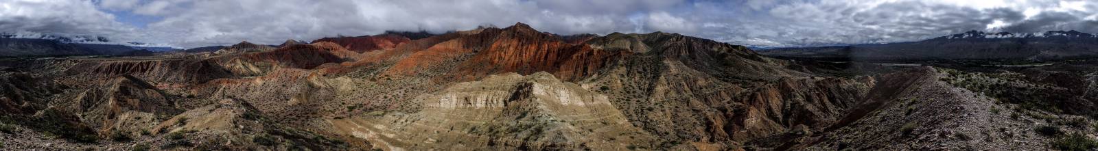 photo panoramique d'argentine: quebrada de humahuaca