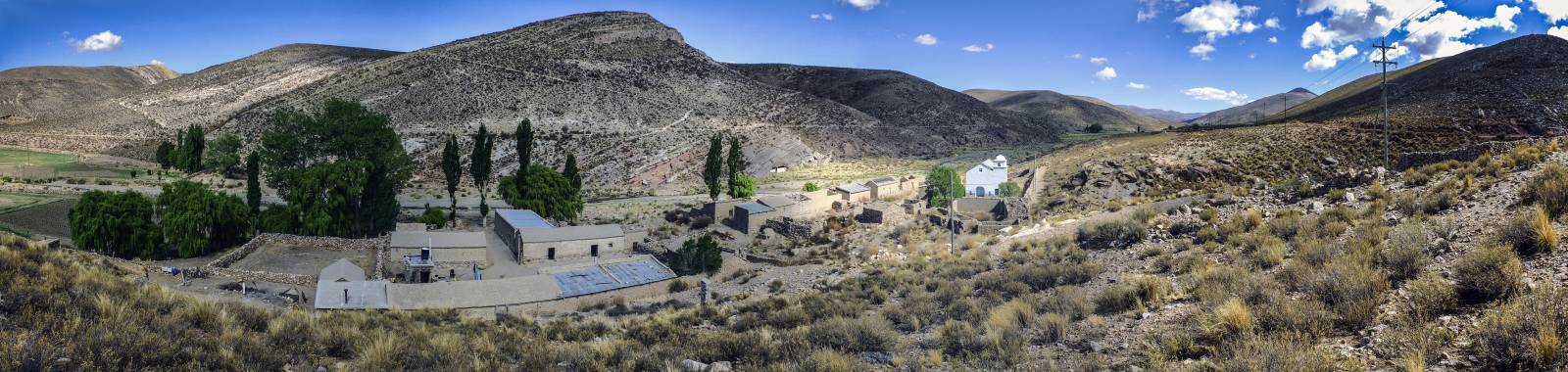photo panoramique d'argentine: village